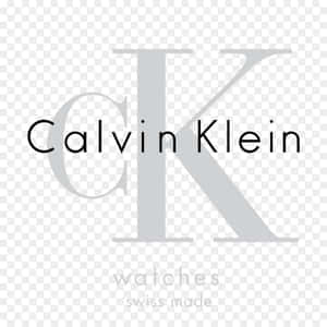 透明背景上帶有Swiss made文字的Calvin Klein手錶標誌。 — 卡文克萊 壁紙