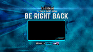遊戲暫停畫面，文字顯示 be right back。 — 機器人 壁紙