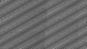 黑白波浪條紋圖案營造視錯覺 — 幻覺 壁紙