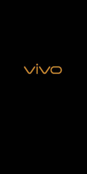 黑色背景上的金色 vivo 標誌 — 安卓 壁紙