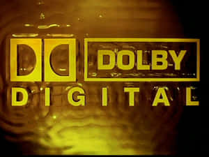 金色Dolby Digital標誌在漣漪液體表面上的倒影。 — Off white 標誌 壁紙