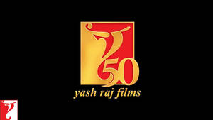 Yash Raj Films 50週年紀念標誌，金色舞者和紅色背景。 — 品牌 壁紙