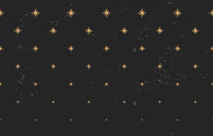帶有散落金色星爆和斑點的深灰色背景。 — 星星 壁紙