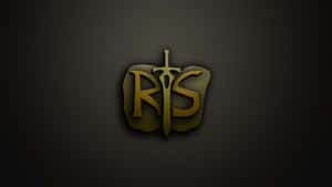 深色背景上金色「RS」標誌，中間有劍 — 電玩遊戲 GIF 壁紙