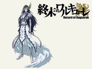 《Record of Ragnarok》中長黑髮、白色羽毛服裝的動漫角色。 — 盾之勇者 壁紙