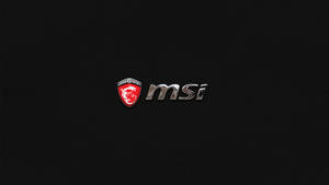 MSI遊戲標誌，帶有紅色龍紋章，位於黑色紋理表面上。 — Msi 電競 壁紙