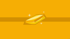 橙色背景上閃亮的金條與閃光 — 金色動態 壁紙