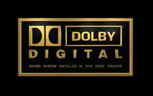 Dolby Digital標誌，表示家庭影院音響系統安裝。 — Off white 標誌 壁紙