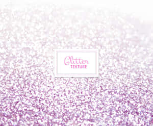 粉紅和白色亮粉紋理，中央標籤寫著「Glitter TEXTURE」。 — 粉紅色美學桌面 壁紙