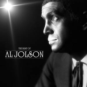阿爾·喬爾森的黑白肖像，帶聚光燈，文字為 The Best of Al Jolson — 好萊塢 壁紙
