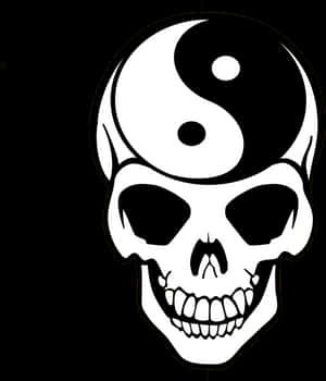陰陽骷髏圖案