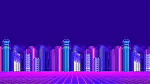 霓虹城市背景 — 鄰里 壁紙