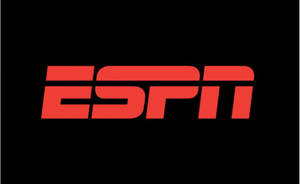 黑色背景上的紅色ESPN標誌