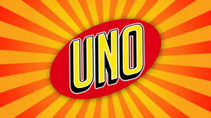 UNO卡牌遊戲標誌，帶太陽光線背景 — 烏諾 壁紙