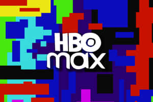 在彩色像素背景上以白色文字顯示的HBO Max標誌。 — HBO 壁紙