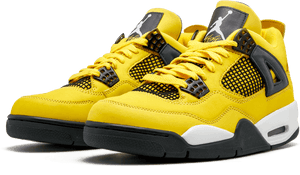 黃色 Air Jordan 4 運動鞋