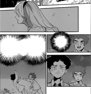 漫畫分鏡展示角色在動作場景和情感特寫中，伴隨著能量爆發。 — Galaxy Z Flip7 FE 壁紙