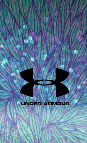 Under Armour 標誌在色彩繽紛的抽象背景上，帶有發光散景 — Galaxy Tab A 壁紙
