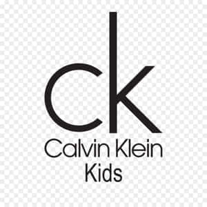 透明背景上的黑色Calvin Klein Kids標誌文字 — 卡文克萊 壁紙