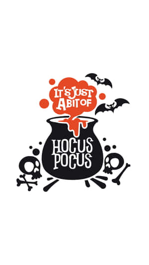 Hocus Pocus 大鍋配上蝙蝠和頭骨，說這只是一點魔法。 — Hocus pocus 壁紙