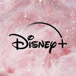Disney+標誌在粉紅色星空宇宙背景下。 — 可愛又粉嫩 壁紙