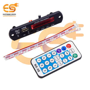 緊湊型黑色音樂喇叭，附遙控器和LED燈條，用於音頻和燈光控制。 — 音樂 壁紙