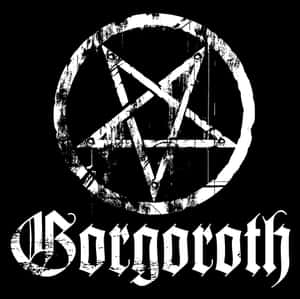 Borgoroth 樂隊標誌，帶有倒置五角星和哥德式文字。 — iPad (A16) 壁紙