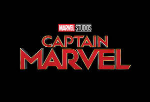 帶有 Marvel Studios 標誌的 Captain Marvel 電影標題標誌 — 漫威復仇者聯盟 壁紙