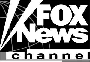 黑色背景上帶有粗體白色文字的FOX News Channel標誌。 — 福斯新聞 壁紙