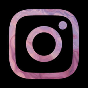 帶有粉紅色和紫色大理石圖案的Instagram應用程式圖標。 — 粉嫩粉彩美學 壁紙