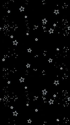 黑色背景上的白色星星 — 星星 壁紙